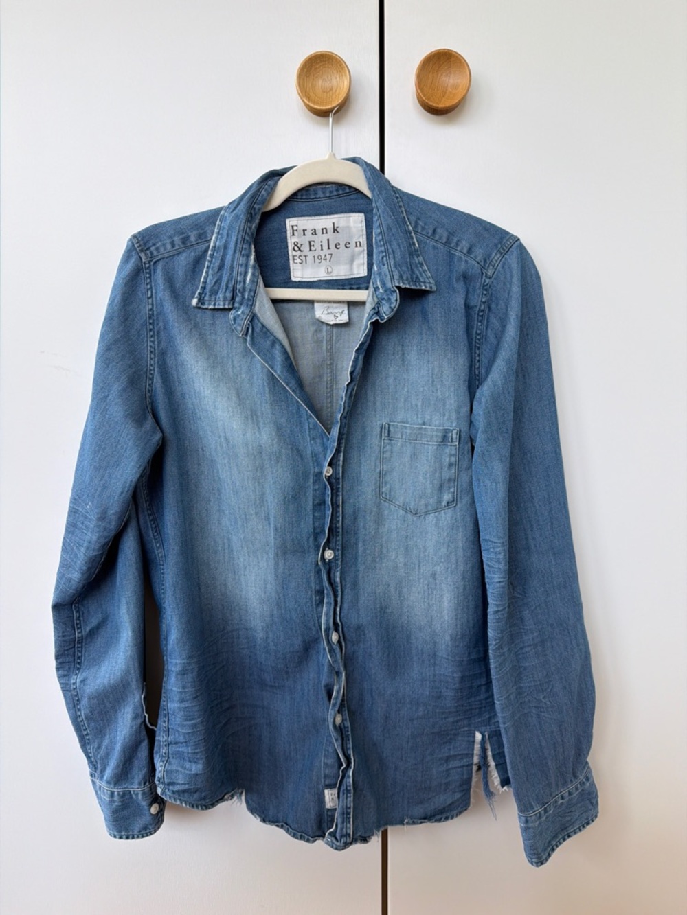 Frank & Eileen Washed Blue Denim Shirt